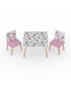 Kidsaw, Peppa Pig Table & 2 Chairs, Pattern