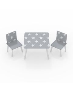 Kidsaw, Star Table & Chairs - Grey