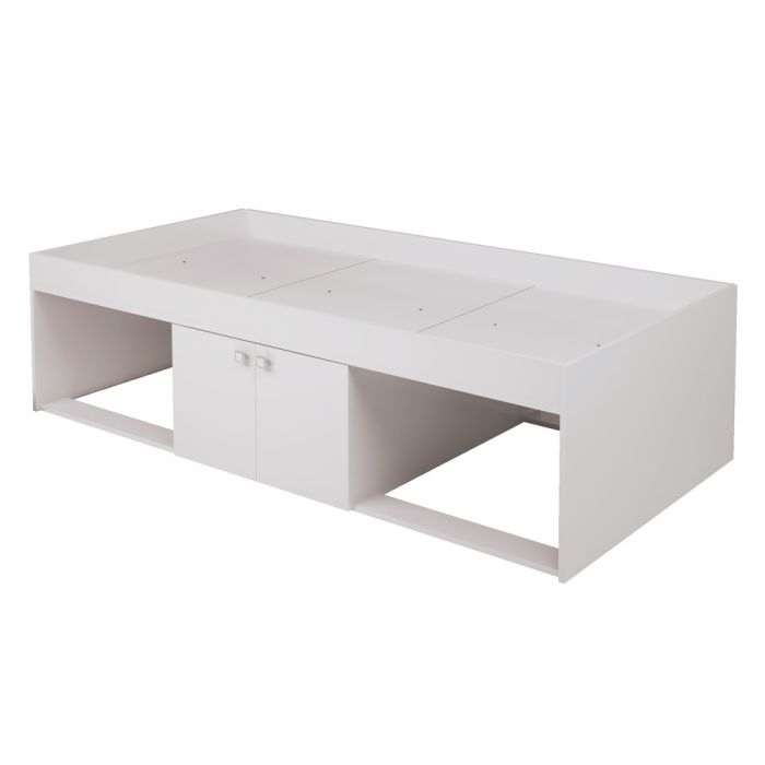 White low store cabin bed